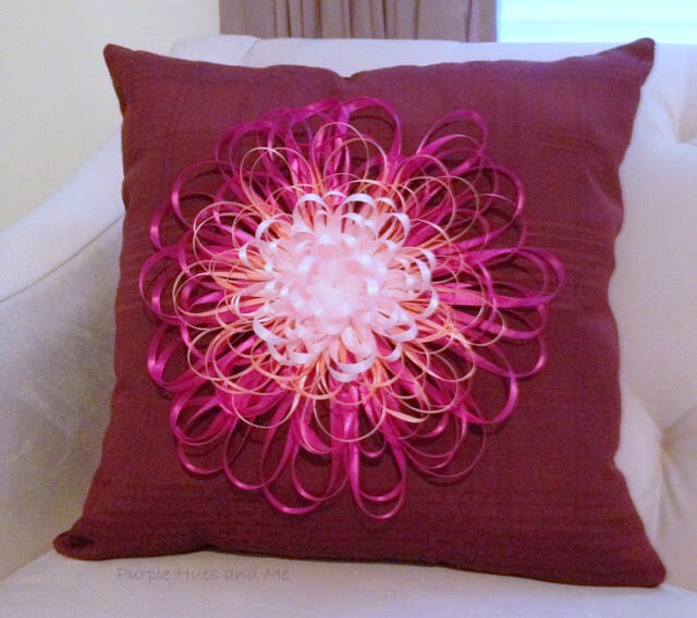 Embellish Napkin Pillow from Purple Hues and Me ~ Featured Project ~ Life Beyond the Kitchen