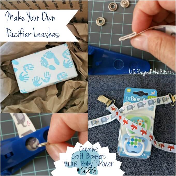 Make Your Own Pacifier Leash ~ Perfect Shower Gift ~ #CCBG ~ Life Beyond the Kitchen