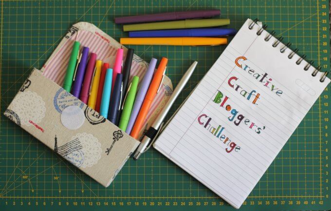Upcycled Pencil Box ~ Creative Craft Bloggers Challenge #CCBG ~ Life Beyond the Ktchen