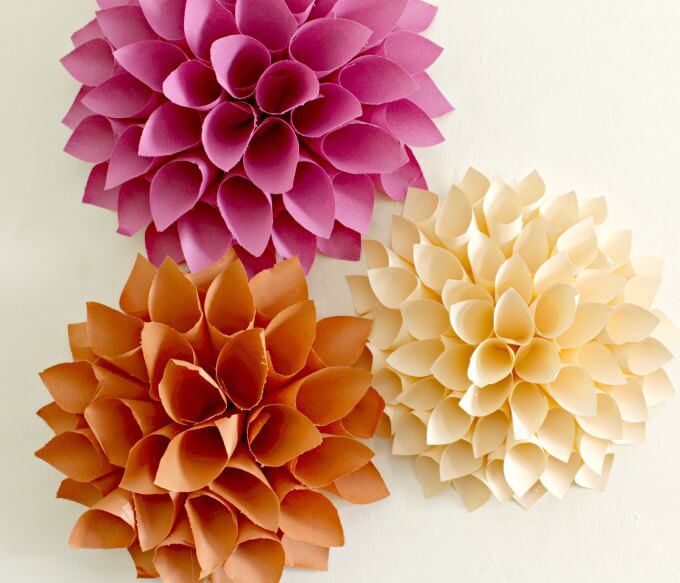 Add Seasonal Color with Fall Paper Blossoms ~ Creative Craft Bloggers Challenge #CCBG ~ Life Beyond the Kitchen