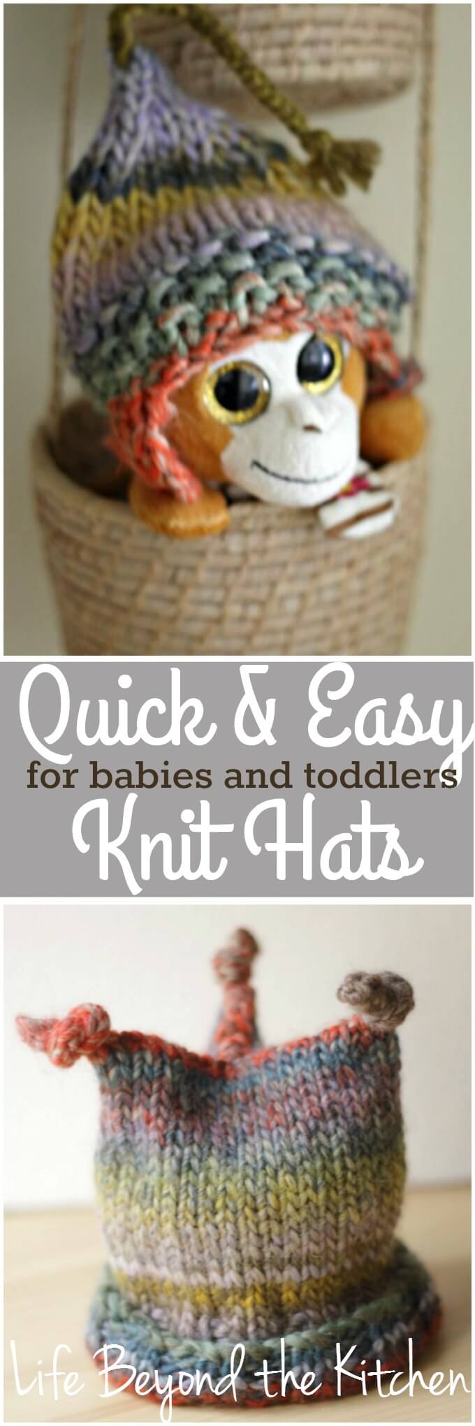 Quick & Easy Knit Hats For Babies and Toddlers ~ Life Beyond the Kitchen