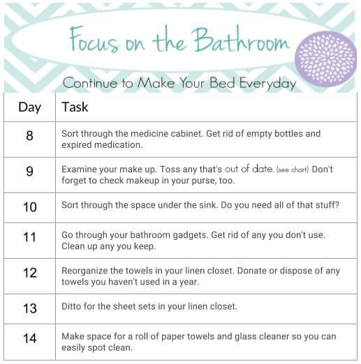 Create a Bathroom Fit For Royalty ~ 28 Day Declutter Challenge ~ Life Beyond the Kitchen