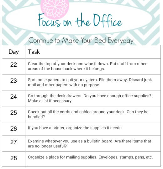 Make Your Office Work For You ~ 28 Day Declutter Challenge ~ Life Beyond the Kitchen