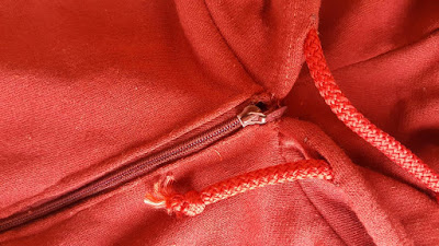 How to add a zipper to a hooded sweatshirt from Keeping It Real ~ Featured Post at Creatively Crafty ~ Life Beyond the Kitchen