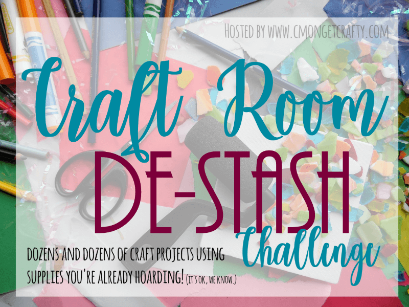 Every month, a group of bloggers challenge each other to create a new craft or project from their own stash of goodies! Check out some awesome creations you might be able to make from your own stash! #CraftRoomDestashChallenge