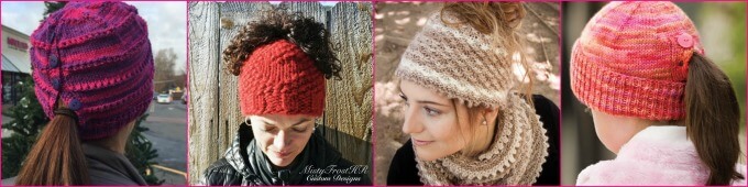 A Dozen Messy Bun Hats to Knit & Crochet ~ Life Beyond the Kitchen