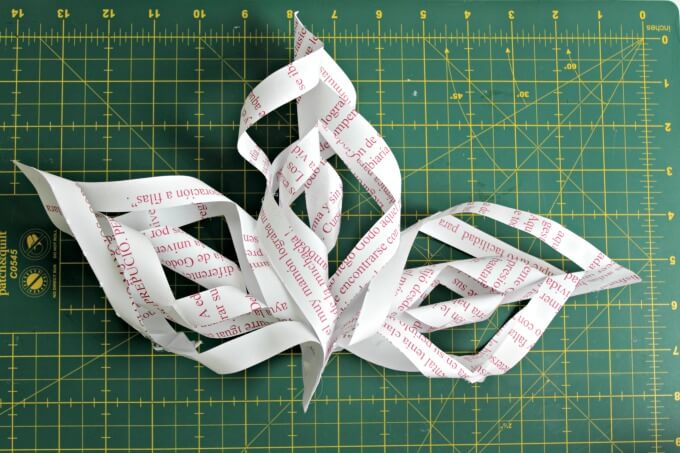 Easy to make 3D Paper Snowflakes from Recycled Paper ~ Life Beyond the Kitchen